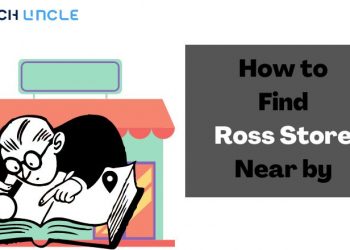 A boy finding ross store location